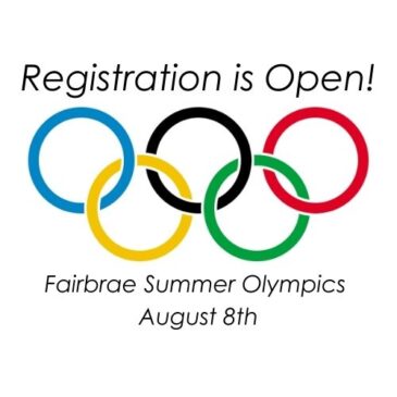 Register Today For Fairbrae’s 2nd Annual Summer Olympics!